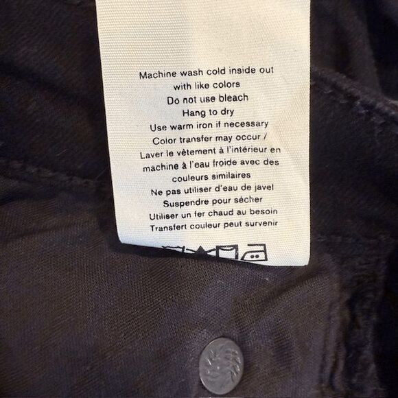 Rag & Bone Nina High Rise Ankle Skinny Black Jeans Hampton Wash Size 27 - Picture 11 of 15